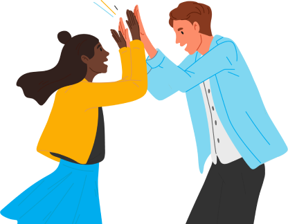 high five image