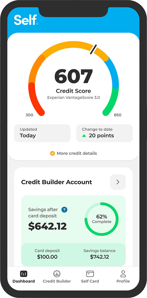 Self Credit Builder Build Credit Build Savings Build Dreams