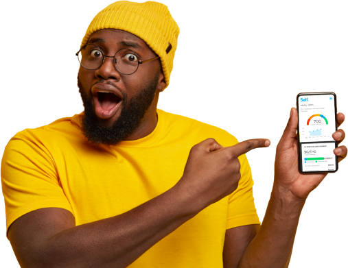 surprised man with phone